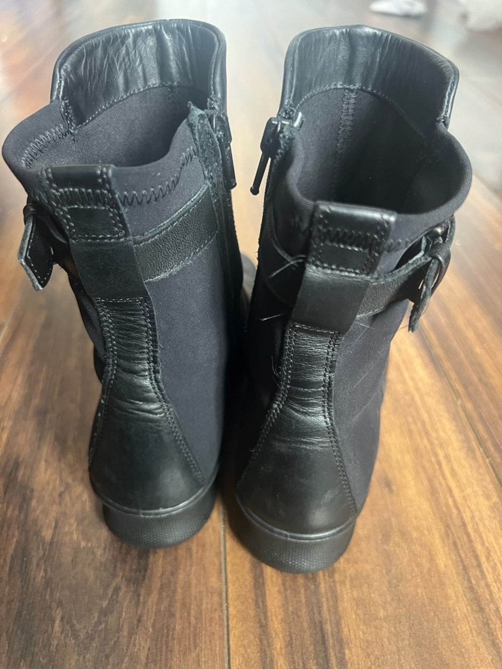 ECCO Black Leather Ankle Boots – Size 36 - Picture 6 of 12